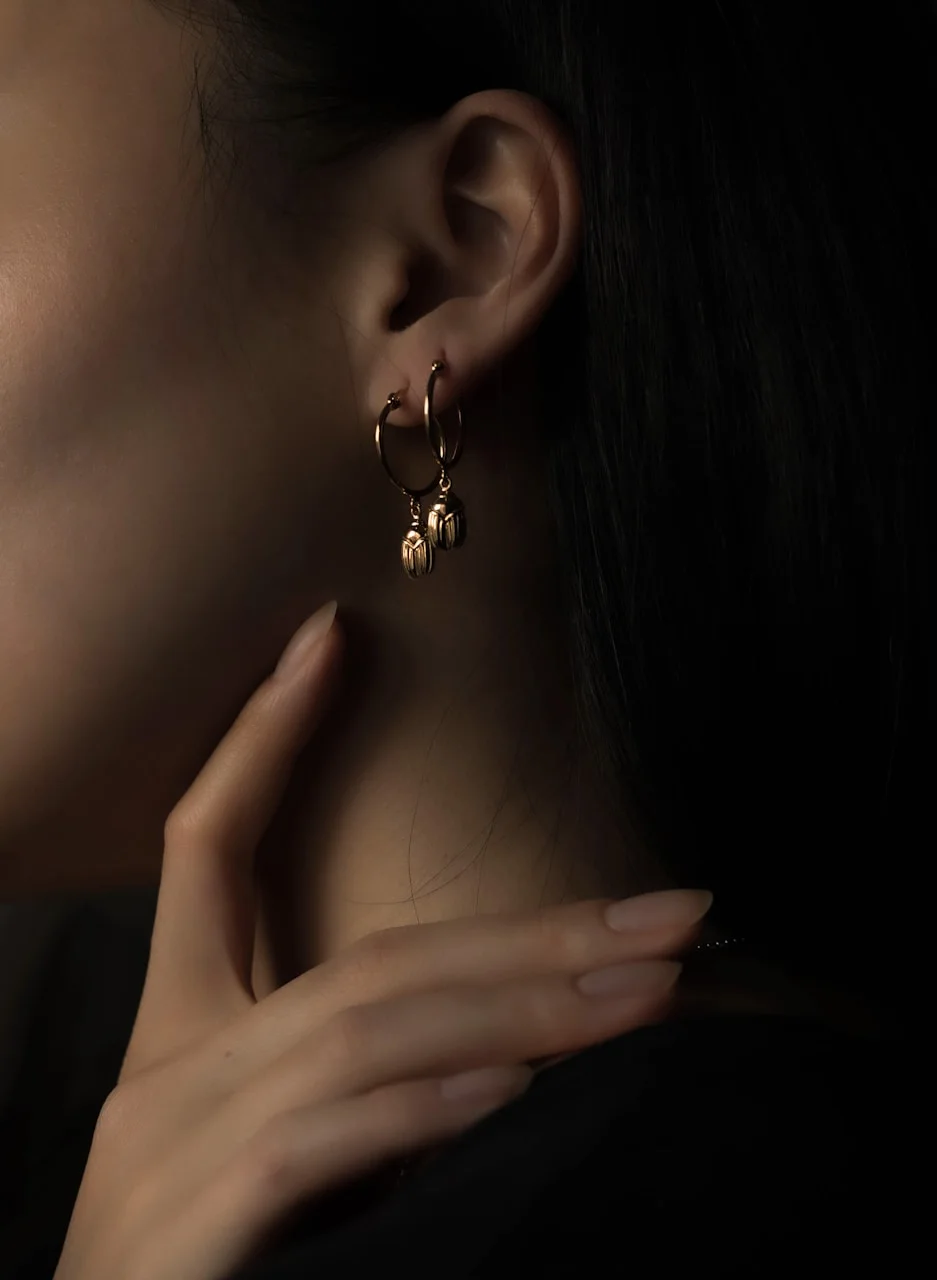 Silver earrings