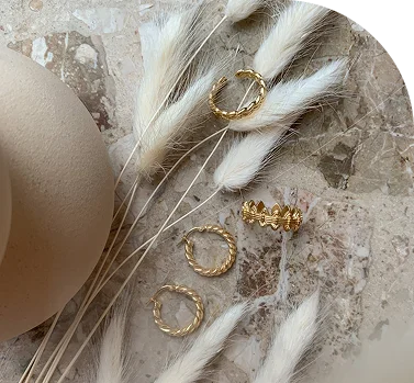 Orion Hoop Earrings - Elegant teardrop earrings with filigree details